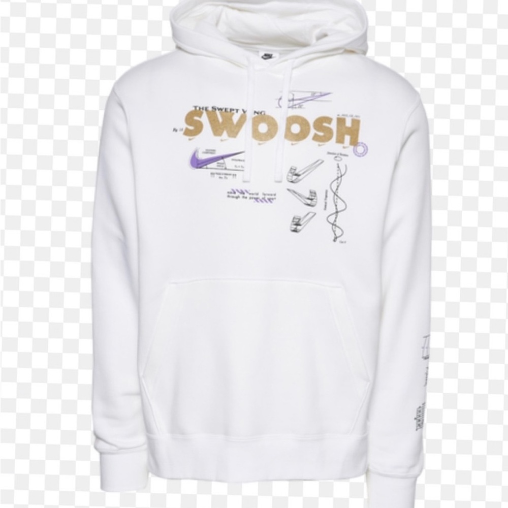 Nike Swoosh Graphic Hoodie - white M